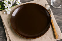 Assiettes de dîner Cookinglife Sabi Marron ø 26 cm - 6 pièces