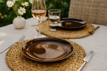 Assiettes de dîner Cookinglife Sabi Marron ø 26 cm - 6 pièces