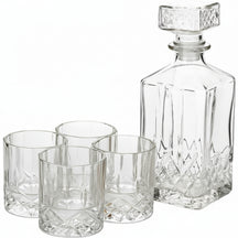 Coffret à whisky Cookinglife - Carafe à whisky 900 ml avec bouchon + 4 verres à whisky