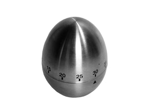 Minuteur de cuisine Cookinglife - Minuteur à oeuf - en acier inoxydable - 80 mm