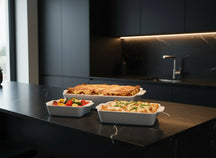 Ensemble de 3 plats à four Cookinglife blancs