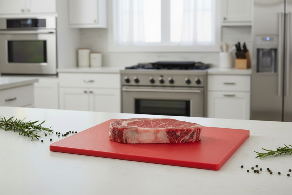 Planche à découper Cookinglife HACCP Rouge 40 x 30 cm - pour la viande