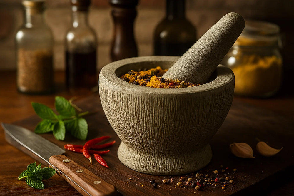 Mortier de Cuisine Impérial Granit - Gris - ø 14 cm