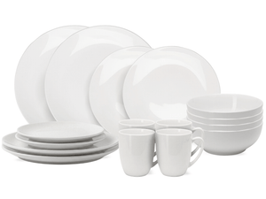 Ensemble de vaisselle Cookinglife - En porcelaine - 4 personnes - 16 pièces