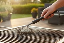 BBQ Reinigingsborstel RVS 40 cm - Schoonmaakborstel met Zwart Handvat - Cookinglife