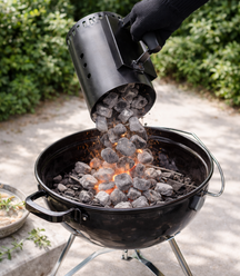 BBQ Starter Brikettenstarter 30.5 cm - Hittebestendig Metaal Zwart - Cookinglife