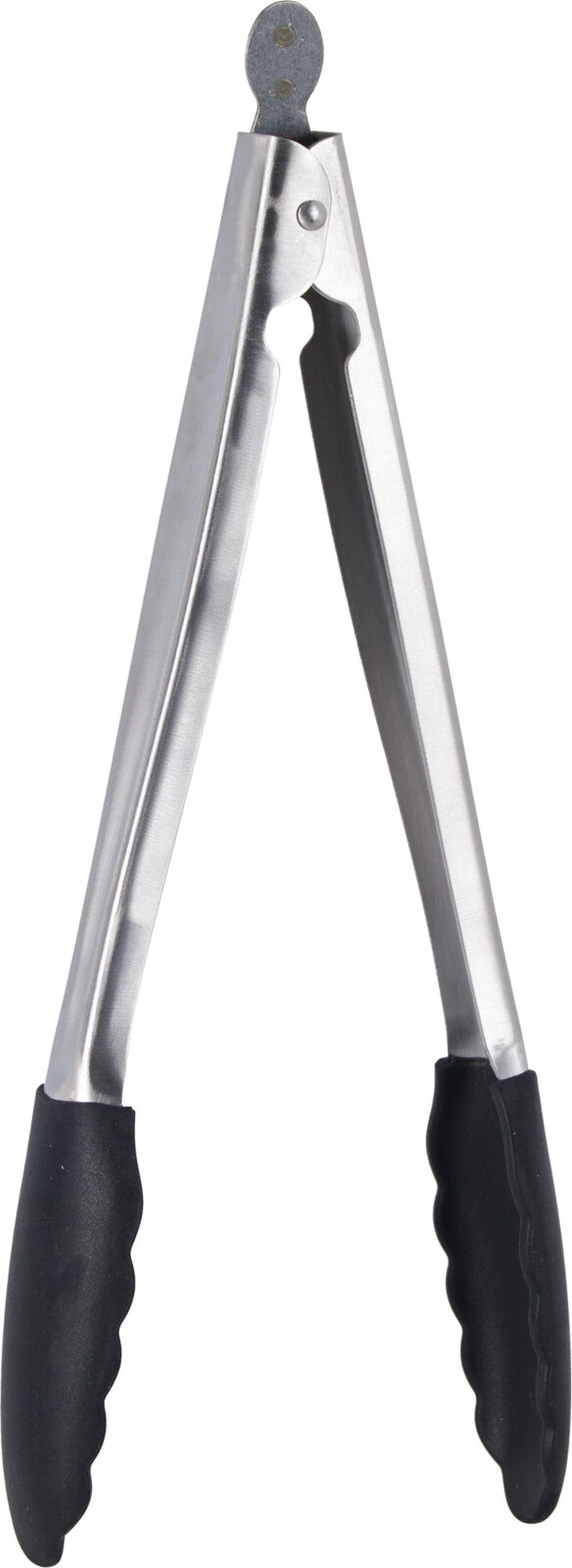 Pinces à barbecue Cookinglife Fire & Flavour en acier inoxydable 32 cm - Outil de barbecue avec poignée noire