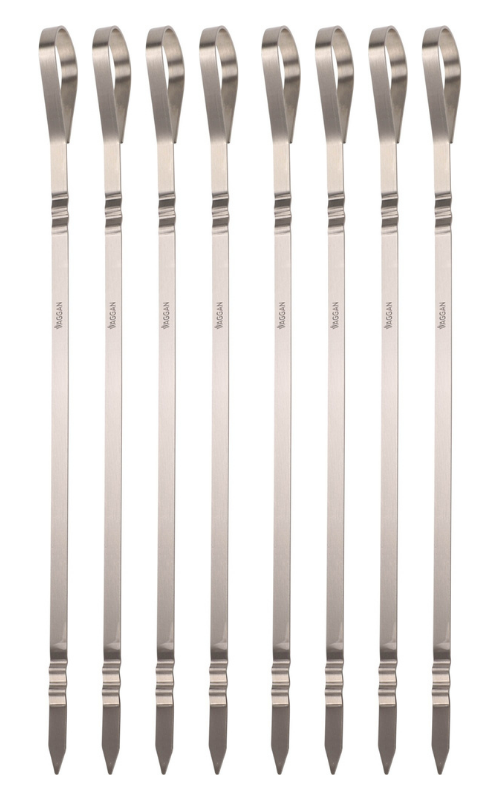BBQ Spiesen Fire & Flavour RVS 41 cm - Set van 8 Grill Spiesen - Cookinglife