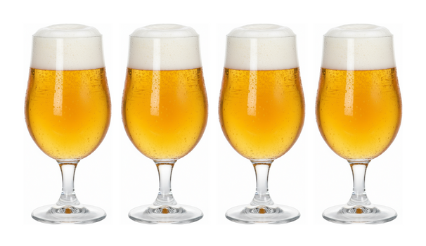 Cookinglife Bierglazen Op Voet 370 ml -4 Stuks