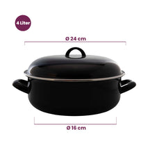 Cocotte émaillée de cuisson - ø 24 cm / 4 litres