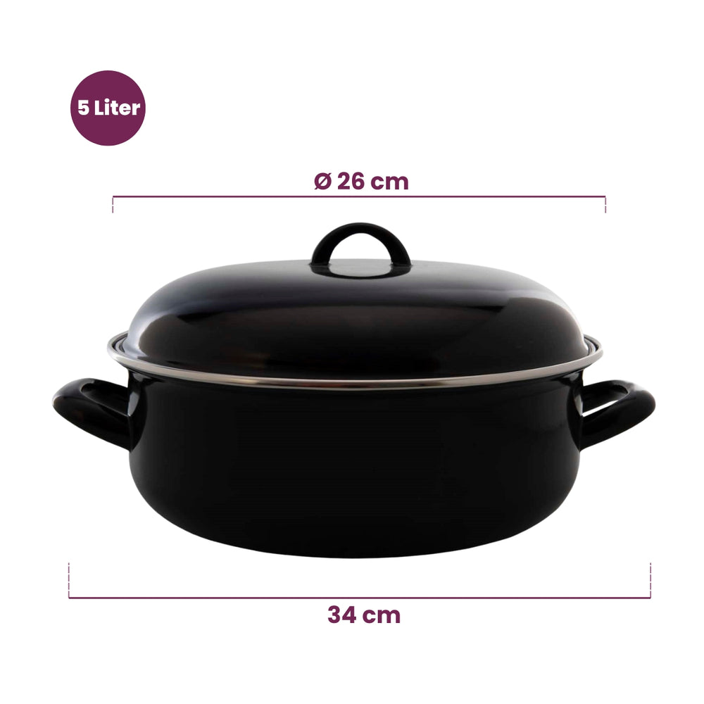 Poêle à frire en émail Cookinglife - ø 26 cm / 5 litres