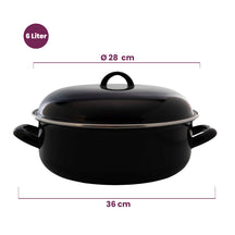Cookinglife Poêle à Frire Émaillée Cuisson - ø 28 cm / 6 Litres