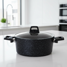 Braadpan met deksel - Aluminium Ø 22 cm / 3.5 Liter - Geschikt voor alle warmtebronnen - standaard anti-aanbaklaag - Cookinglife