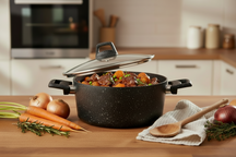 Cookinglife Braadpan met deksel - ø 24 cm / 4.4 liter - Geschikt voor alle warmtebronnen