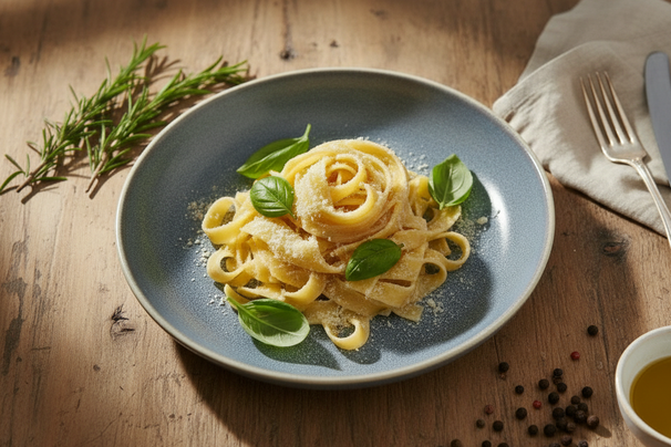 Cookinglife Diepe Borden / Pastaborden Serene Blue Ø 23 cm - Aardewerk - 4 stuks