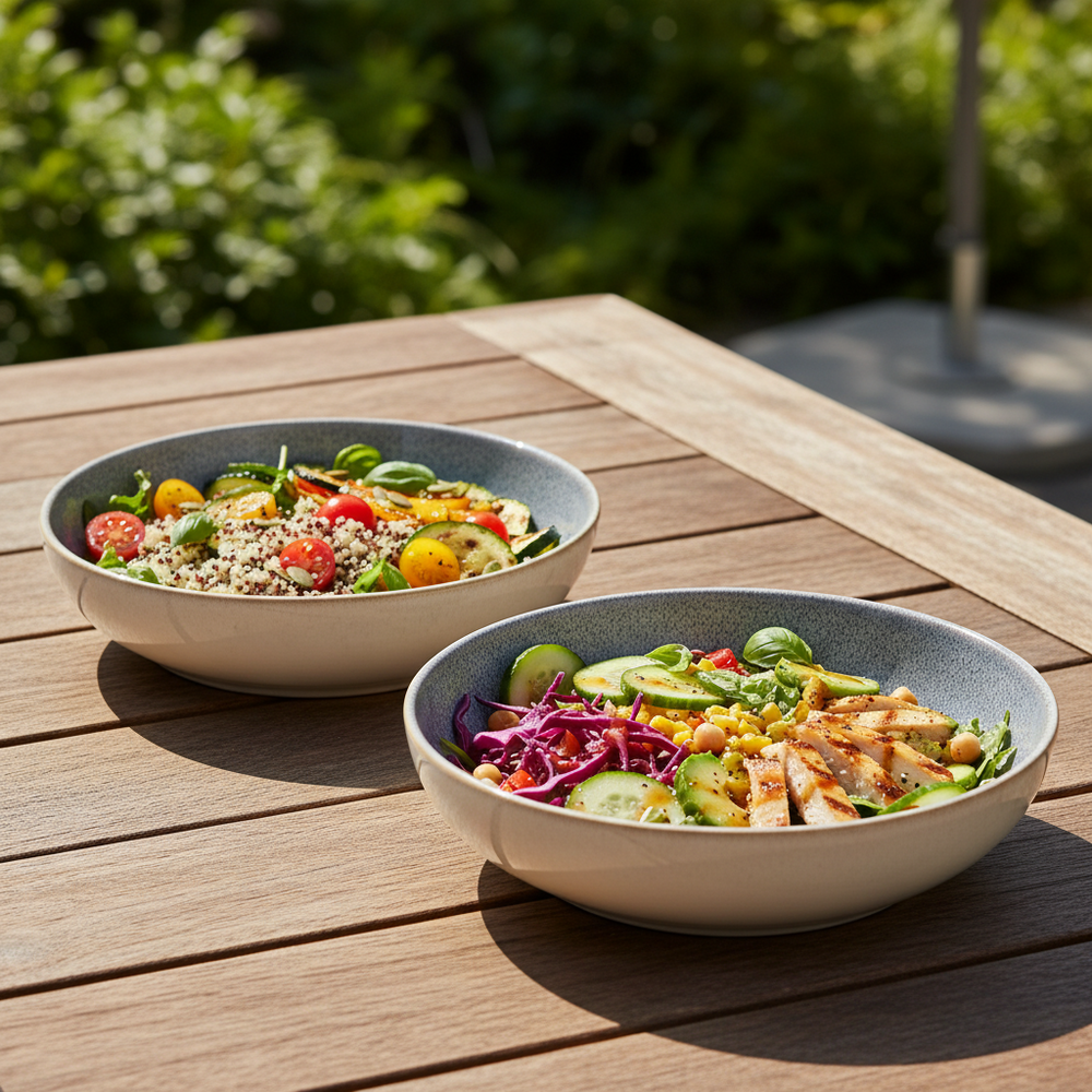 Set d'assiettes Cookinglife - Assiettes à pâtes - Serene - Ø23 cm - 4 pièces