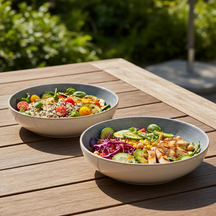 Set d'assiettes Cookinglife - Assiettes à pâtes - Serene - Ø23 cm - 4 pièces