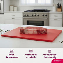 Planche à découper Cookinglife HACCP Rouge 40 x 30 cm - pour la viande