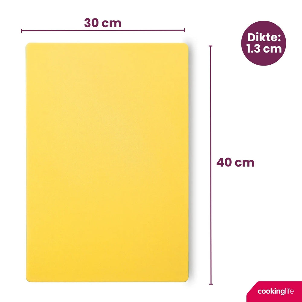 Planche à découper Cookinglife HACCP Jaune 40 x 30 cm - pour volaille