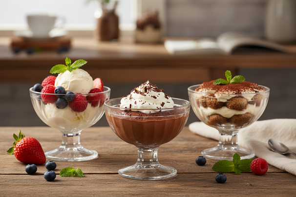 Cookinglife IJscoupes Glas 200 ml - 3 stuks - Ideaal voor IJs en Desserts