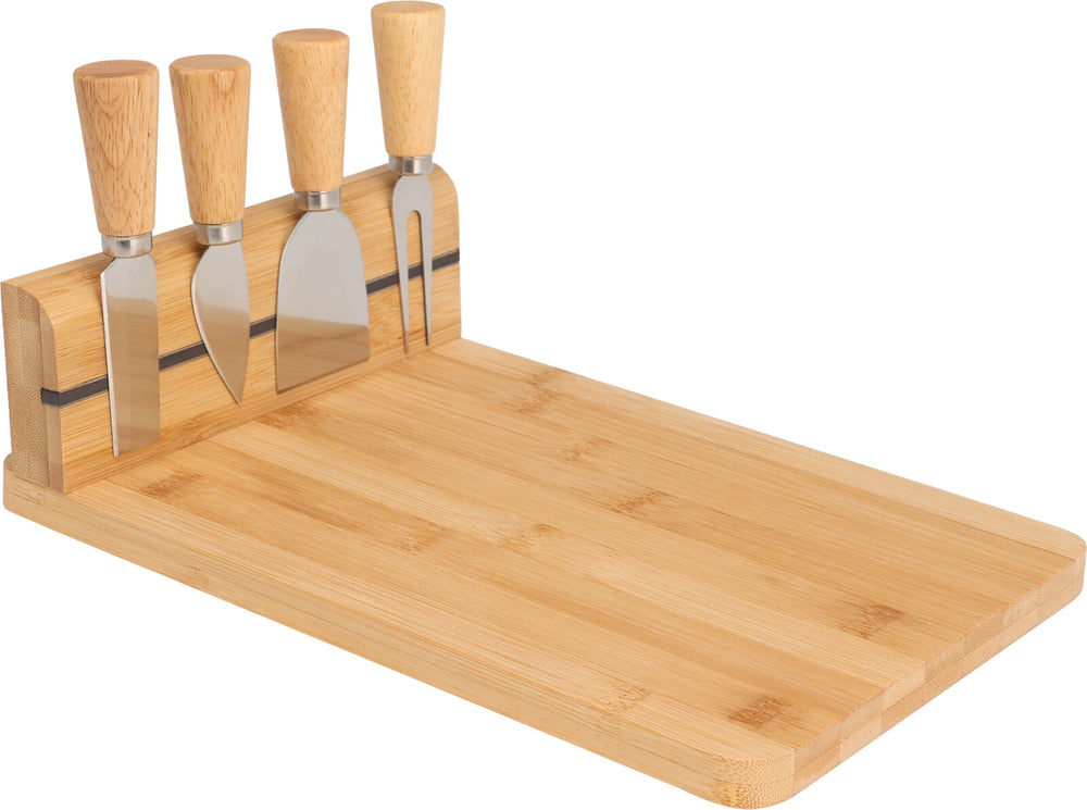 Kaasmessenset 5-delig RVS - Snijden en serveren van kaas - Cookinglife