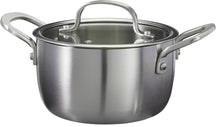 Cookinglife Kookpan met Glazen Deksel - RVS - ø 16 cm / 1.2 Liter