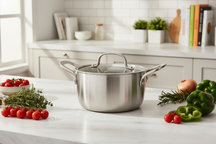 Cookinglife Kookpan met Glazen Deksel - RVS - ø 16 cm / 1.2 Liter