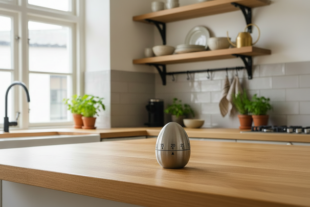 Cookinglife Minuteur de cuisine Oeuf en acier inoxydable