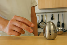 Cookinglife Minuteur de cuisine Oeuf en acier inoxydable