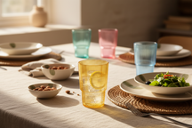 Longdrinkbekers Kunststof Stapelbaar - CampVibe - Outdoor - 475 ml - 4 Stuks - Cookinglife