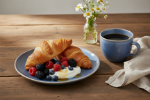 Cookinglife Ontbijtborden Blauw ø 20 cm - 4 Stuks