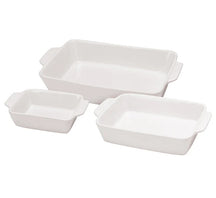 Ensemble de 3 plats à four Cookinglife blancs