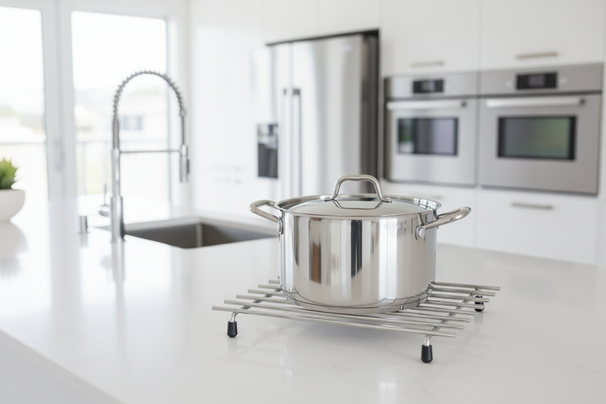 Dessous de plat Cookinglife - en acier inoxydable - 24 x 19 cm - 1 pièce