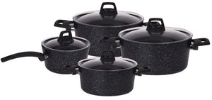 Set de casseroles Cookinglife - en aluminium - Ø18/20/22/24 cm - 4 pièces