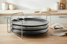 Pizza Bakplaat Ø 32 cm Metaal - Non Stick Set 4-delig - Cookinglife