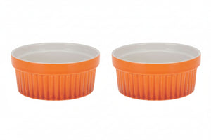 Ensemble de ramekins Cookinglife - Crème brûlée - Orange - Ø 11 cm - 2 pièces