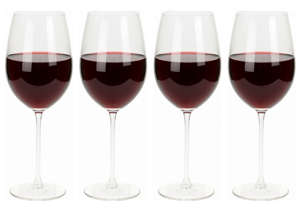 Set de verres à vin Cookinglife - Verres à vin rouge - Solare - 540ml - 4 pièces