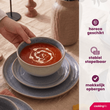 Ensemble de bols à soupe Cookinglife - en faïence - Serene - 580 ml - 4 pièces