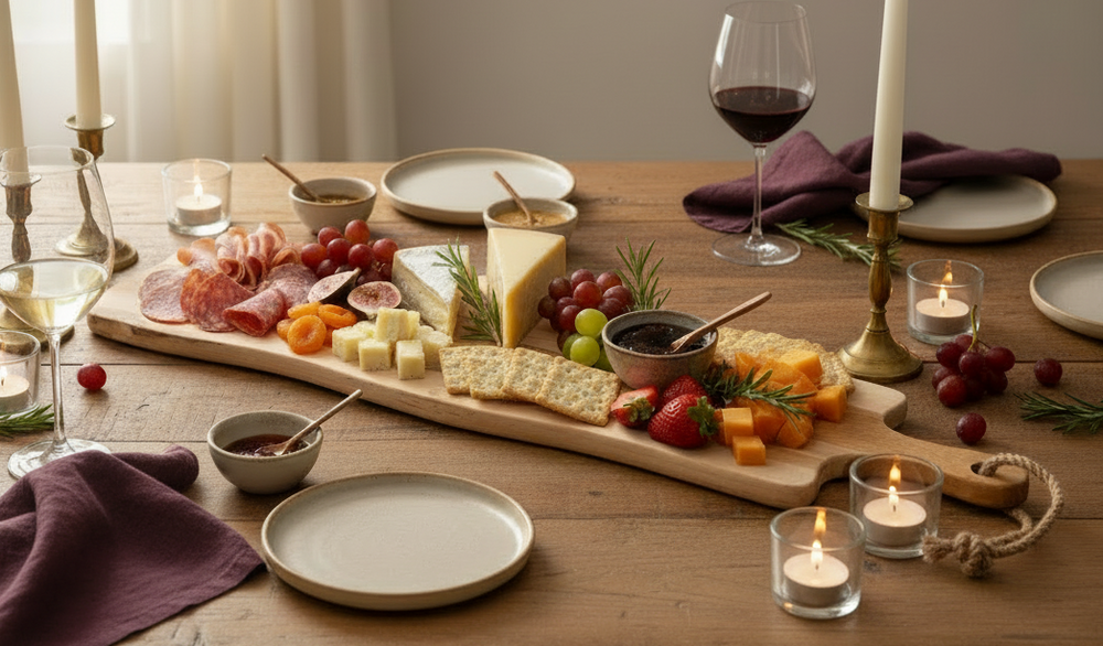 Serveerplank / Tapasplank Teak 69 x 20 cm - Houten Plank voor Hapjes en Gerechten - Cookinglife