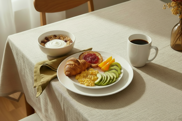 Serviesset Porselein Wit 16-delig / 4 personen - 4 dinerboren, 4 ontbijtborden, 4 kommen en 4 mokken - Cookinglife