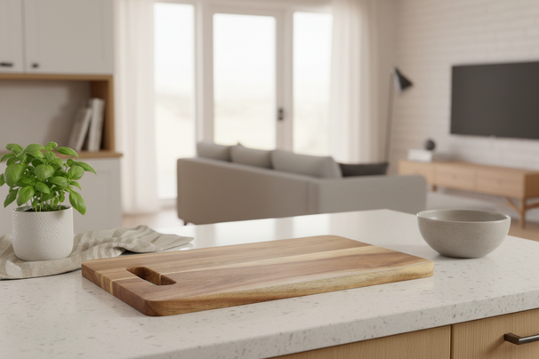 Planche à découper Cookinglife - en acacia - 30 x 20 cm - 1 pièce