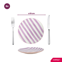 Cookinglife Serviesset Spring Vibes - 18-delig / 6 personen - 6 dinerborden, 6 ontbijtborden en 6 diepe borden