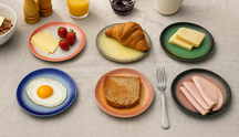 Assiette à petit déjeuner / Assiette à dessert Fire ø 20 cm - 6 pièces