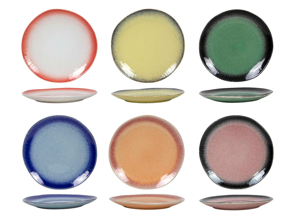 Assiette à petit déjeuner / Assiette à dessert Fire ø 20 cm - 6 pièces