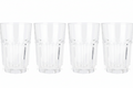 Waterglazen 500 ml Glas - Stapelbare Drankglazen Set van 4 - Cookinglife