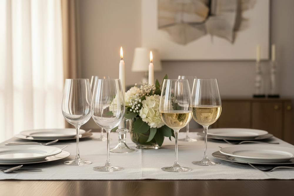 Set de verres a vin Cookinglife - Verres a vin blanc - Verano - 520ml - 4 pièces