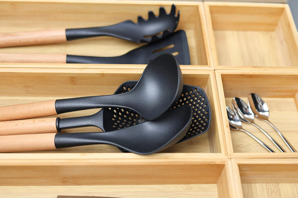 Range-Couverts Cookinglife - Bambou - 38 x 15 x 7 cm