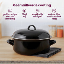 Cocotte émaillée de cuisson - ø 24 cm / 4 litres