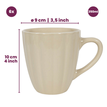 Tasses Cookinglife Cardida Beige 350 ml - 6 pieces