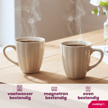 Tasses Cookinglife Cardida Beige 350 ml - 6 pieces